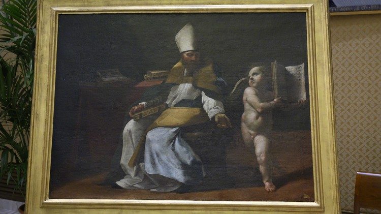 A restaur&aacute;lt Szent &Aacute;goston festm&eacute;ny