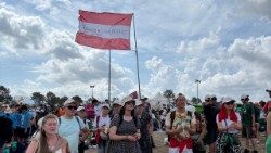 Junge Österreicher beim Jugend-Jubiläum in Tor Vergata