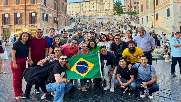 Jovens da Amazônia participam do Jubileu em Roma