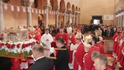 Nadbiskup Giorgio Lingua, apostolski nuncij u RH, na proslavi sv. Maura u Poreču 2019. godine