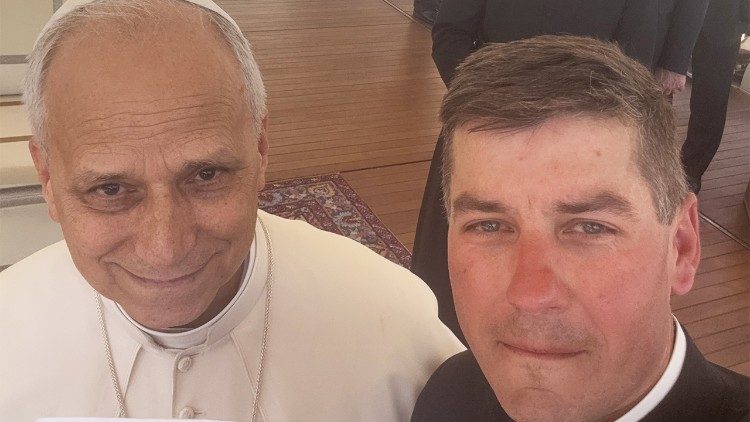 Ein Selfie Nowaks mit dem Papst