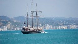 La "Bel Espoir" in navigazione