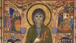 La pala di Santa Chiara nella Basilica di Santa Chiara ad Assisi (particolare)