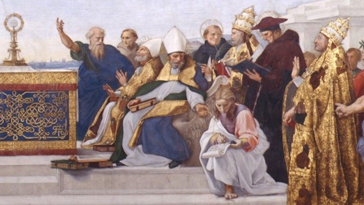La figura di Sant'Agostino negli affreschi delle Stanze di Raffaello
