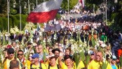 Pielgrzymi w drodze na Jasną Górę. Fot. Krzysztof Świertok