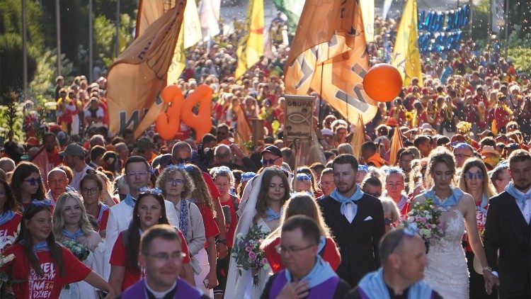 Pielgrzymi przybywają do sanktuarium w Częstochowie. Fot. Krzysztof Świertok