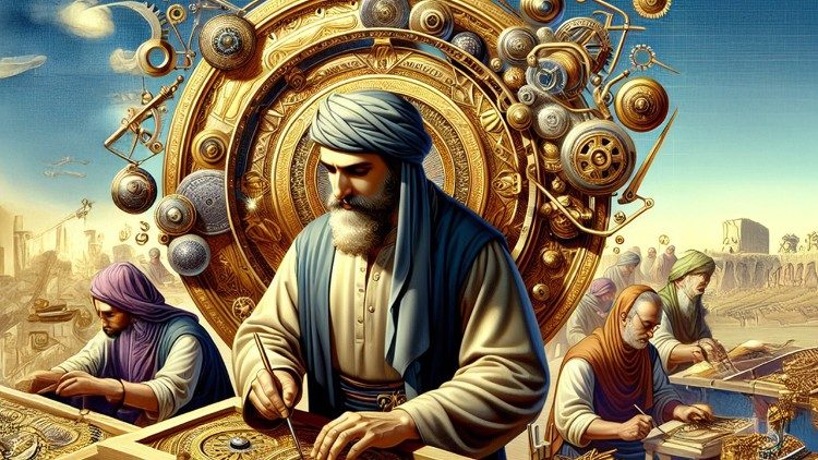 கோவில் வேலைப்பாடுகளில் ஈடுபடும் பணியாளர்கள்