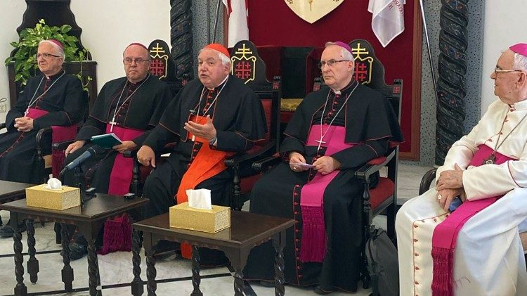Konferencja prasowa w siedzibie Patriarchatu Łacińskiego Jerozolimy