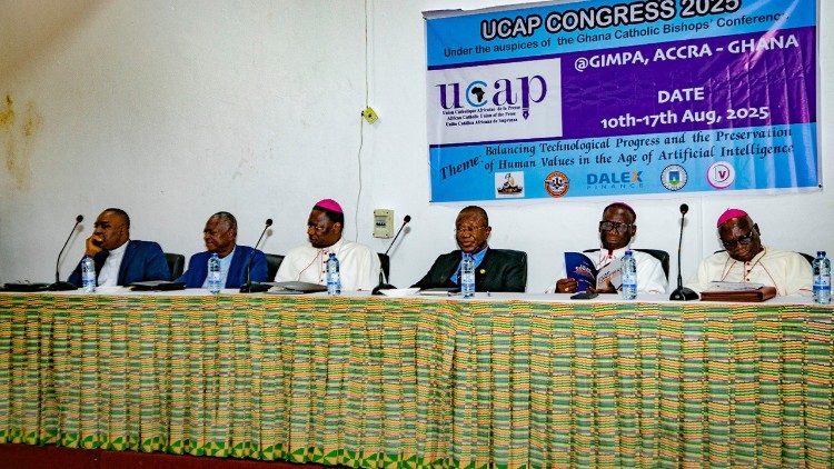 Quelques participants au Congrès de l’Union catholique africaine de la presse (UCAP), tenu à Accra (Ghana) du 11 au 17 août 2025.