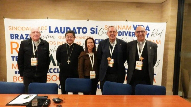 Conferencia de prensa de los participantes del encuentro de la CEAMA en Bogotá 