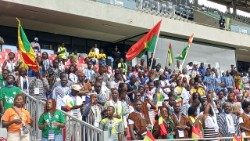 Photo d'illustration: de jeunes catholiques de l'Afrique de l'Ouest participant aux JNJ 2025 à Yamoussoukro en Côte d'Ivoire