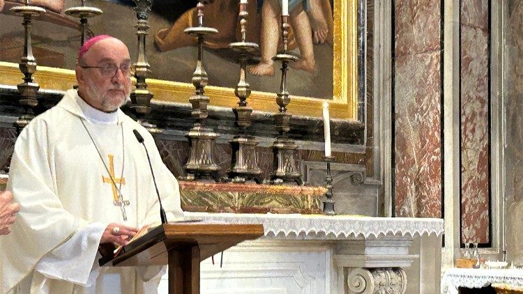 Bp Jan Kot przewodniczący Eucharystii