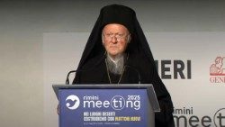 Барталамей І падчас выступлення на канферэнцыі ў Рыміні