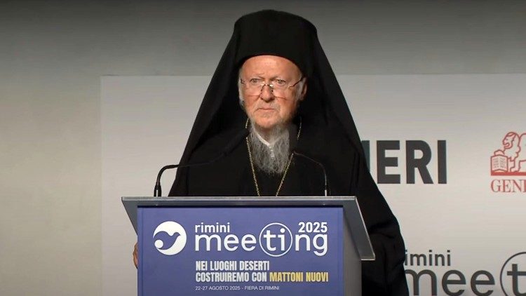 Барталамей І падчас выступлення на канферэнцыі ў Рыміні