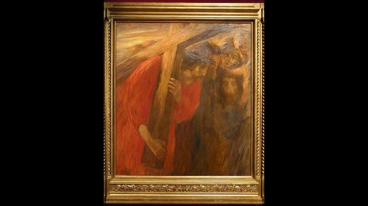 Uma pintura da Via-Sacra de Gaetano Previati