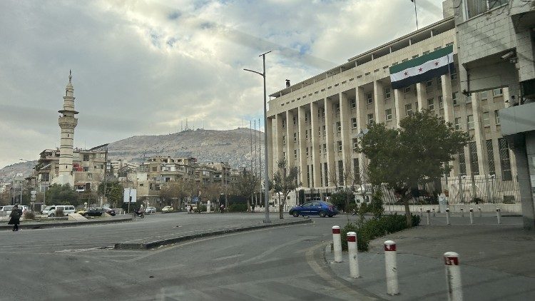 La sede della Banca centrale siriana a damasco
