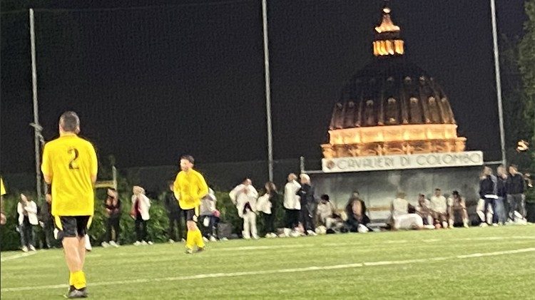 Fußballabend am Vatikan