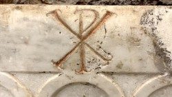 Desenho cristão presente nas Catacumbas de São Sebastião 