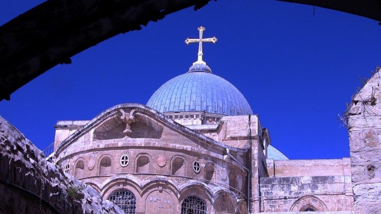 Le Saint-Sépulcre à Jérusalem. 