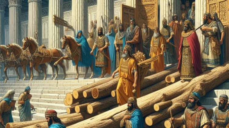 அரண்மணை கட்ட கேதுரு மரங்களைக் கொடுத்த தீர் மன்னன் ஈராம்