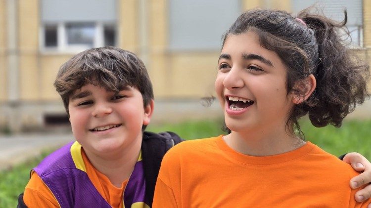 Edoardo y Gaia, amigos y compañeros de equipo