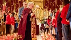 Посвячення великодніх наборів для потребуючих у Львові