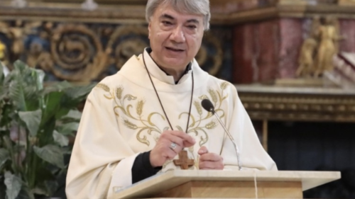 Il cardinale Domenico Battaglia, arcivescovo di Napoli