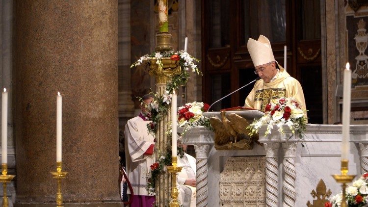 El cardenal Reina en la Basílica de San Juan de Letrán