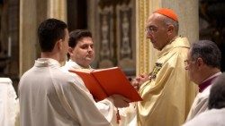 2025.04.21 Messa a San Giovanni in Laterano, Messa per Papa Francesco presieduta dal cardinale Baldo Reina, vicario per la diocesi di Roma