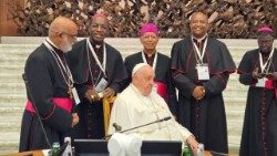 2025.04.22 Papa con vescovi di Africa