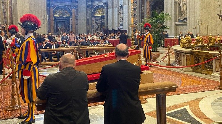 The body of Pope Francis has been transferred to St. Peter's Basilica to lie in state