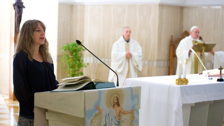 Szentmisén Ferenc pápával 2013-ban