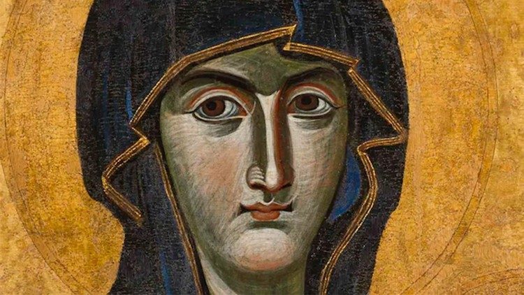 Particolare del volto della Salus Populi Romani