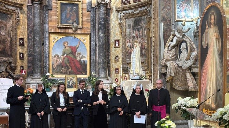 Z Krakowem łączyli się uczestnicy Symfonii z kościołą Świętego Ducha na Sassia w Rzymie