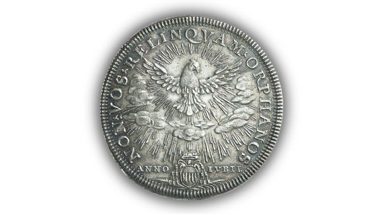 Piastra (o Scudo) della Sede Vacante del 1700. BAV. Mt. Pont. Sede Vacante (1700).3