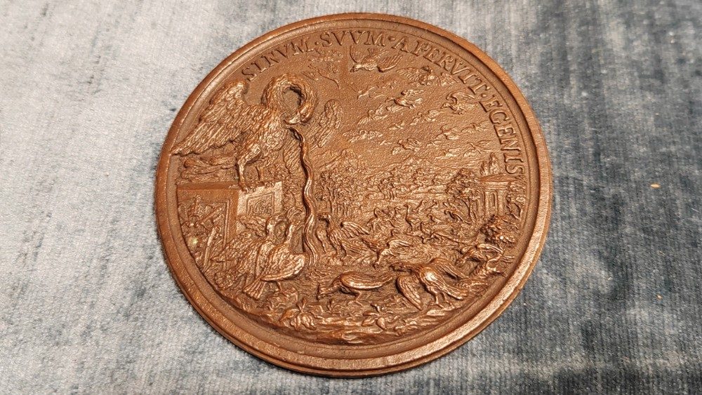 Beatrice Hamerani, medaglia commemorativa delle opere di beneficenza del pontefice (1694). BAV. Md Pont. Innocentius XII. 99 © Biblioteca Apostolica Vaticana