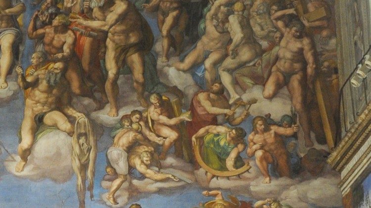 Un dettaglio del Giudizio Universale - Alcune figure di santi © Musei Vaticani - Vatican Media