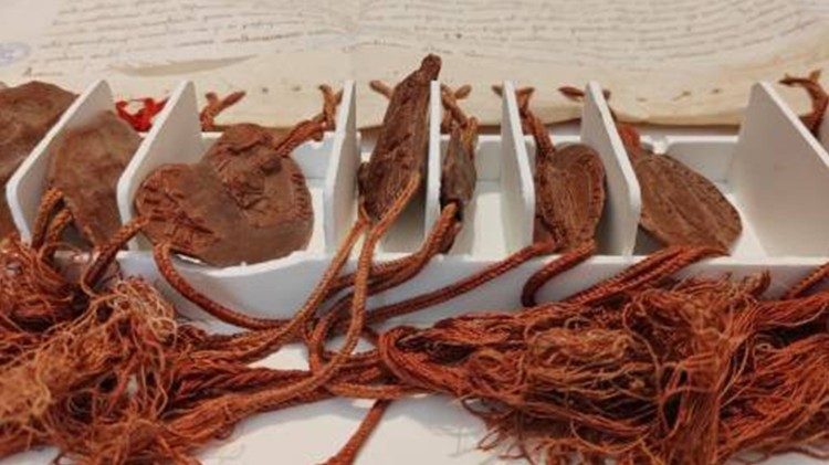 I sigilli della ratificazione firmata al Concilio di Lione II