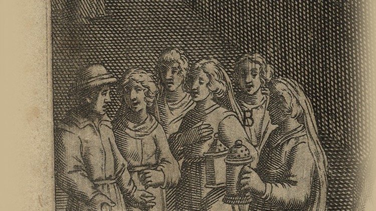 Camillo Cungi, [Las diez vírgenes], grabado a buril (detalle) - (© Biblioteca Apostólica Vaticana)