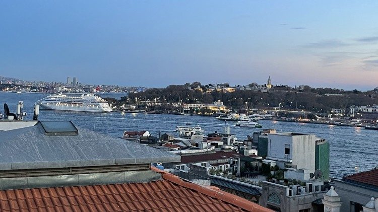 Die Dachterrasse der Lazaristen in Istanbul