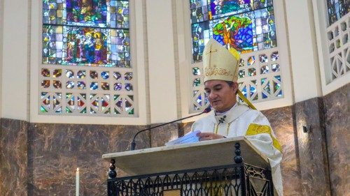 O Arcebispo de Maputo, Dom João Carlos, na homilia da Missa (Catedral de Maputo) de abertura da  III Jornada Nacional da Juventude Moçambicana - 2025