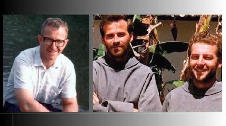 Los mártires de Chimbote: Michał Tomaszek, Zbigniew Strzałkowski y Alessandro Dordi, asesinados por odio a la fe en 1991 en Perú.  