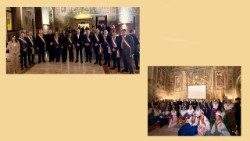 Pamje nga “Dita Kulturore Arbëreshe”,  organizuar nga Ambasadorja e Shqipërisë pranë Selisë së Shenjtë, Majlinda Frangaj,  më 5 dhjetor në Romë