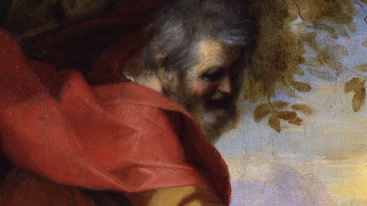 Federico Barocci. Riposo durante la fuga in Egitto (Madonna delle ciliegie). Città del Vaticano, Musei Vaticani (particolare)