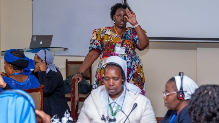 Sr. Mumbi Kigutha CPPS at a workshop with the African religious women