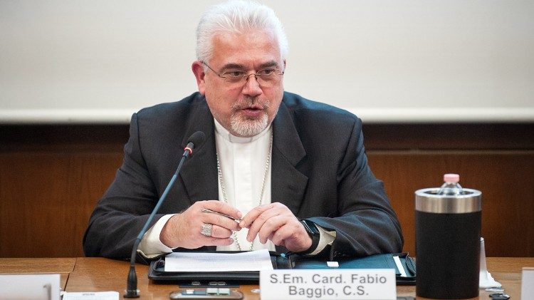 Cardeal Fabio Baggio, intervindo na cerimónia de premiação