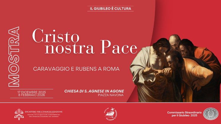 Parodos S. Agnese in Agone bažnyčioje „Kristus – mūsų ramybė“  plakatas