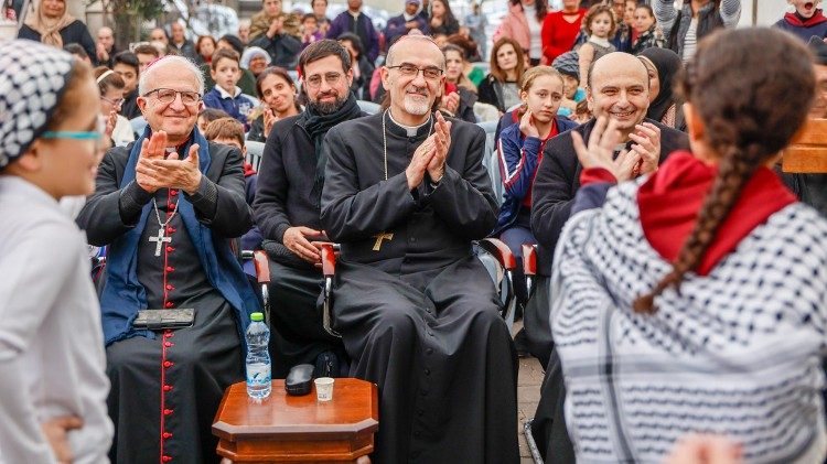 Il cardinale Pizzaballa in visita a Gaza
