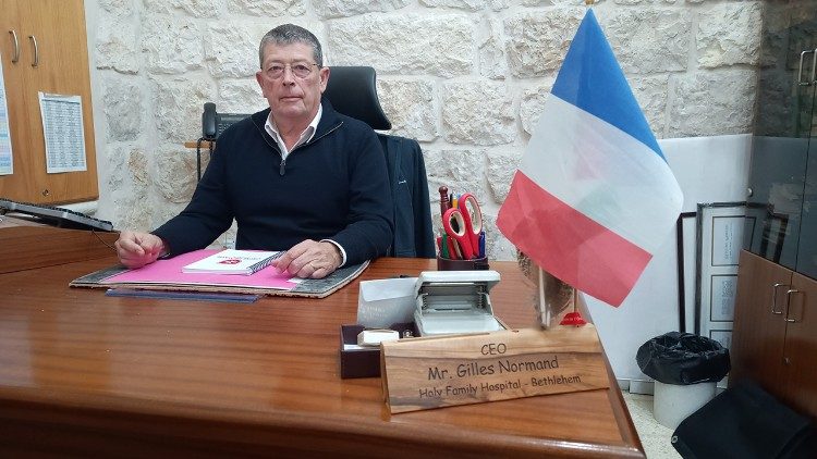 Gilles Normand, amministratore delegato dell'ospedale Sacra Famiglia di Betlemme