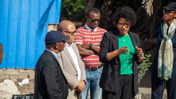 A equipa em visita &agrave; antiga capital de Cabo Verde